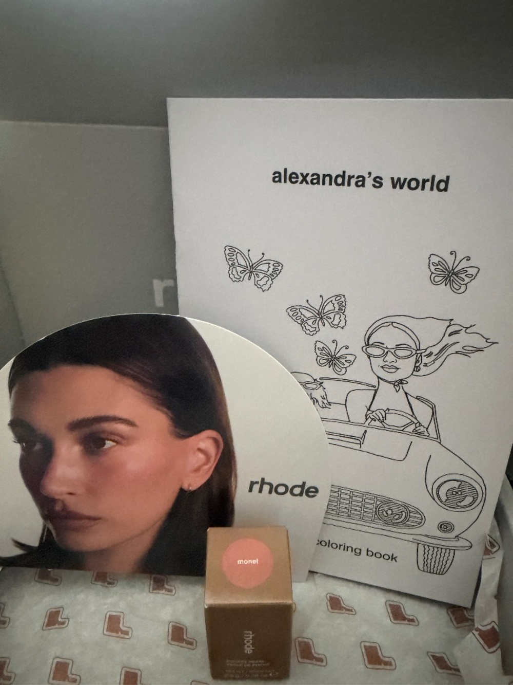 Rhode Pocket Pearl Blush in Monet + Coloring Book